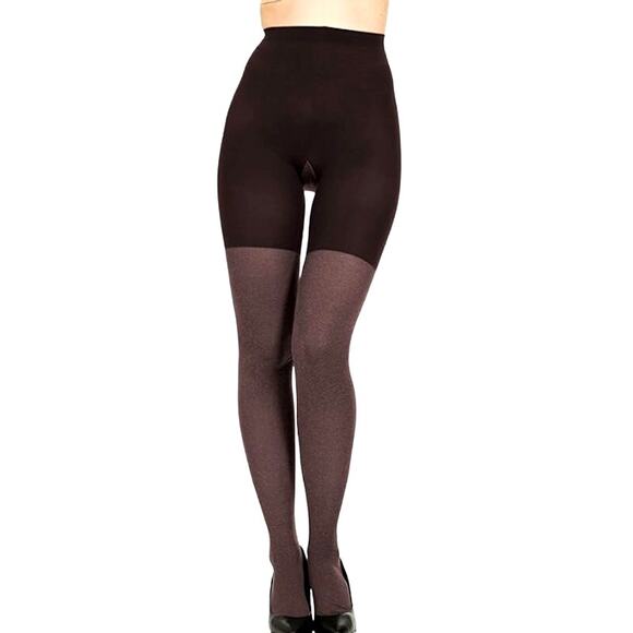 Star Power Spanx Lot of 2 Center Stage Shaping Tights 2215 Heathered Java Size A - Picture 2 of 6